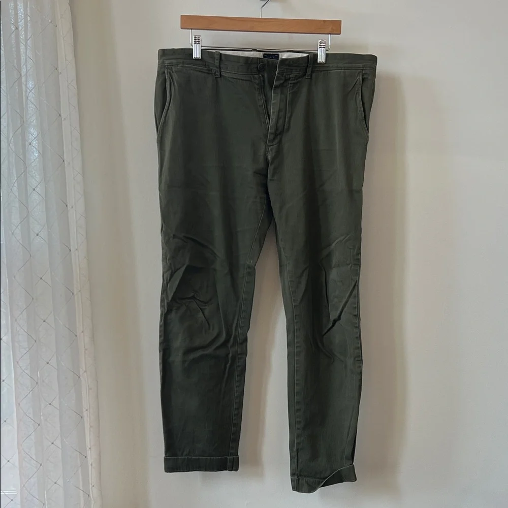 J. Crew Dark Green Chinos for Men